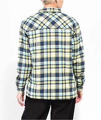 Empyre Cayden Blue & Green Flannel Sherpa Jacket