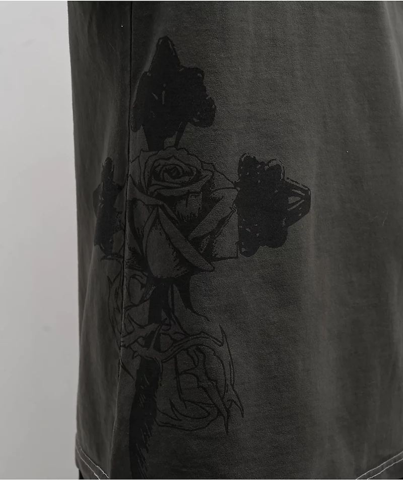Empyre Centered Charcoal Long Sleeve T-Shirt