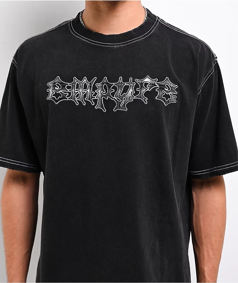 Empyre Chainsaw Black Wash T-Shirt