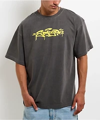 Empyre Chalk Of The Town Grey Wash Boxy T-Shirt