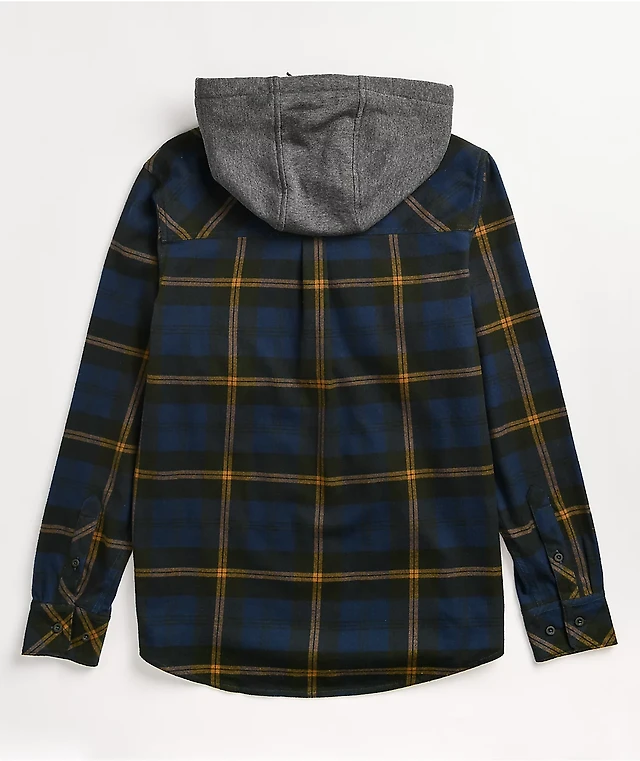 Empyre Hit Back Red Hooded Flannel Shirt at Hamilton Place in