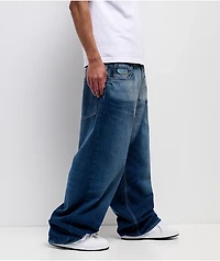Empyre Chapped Blue Ultra Wide Skate Jeans