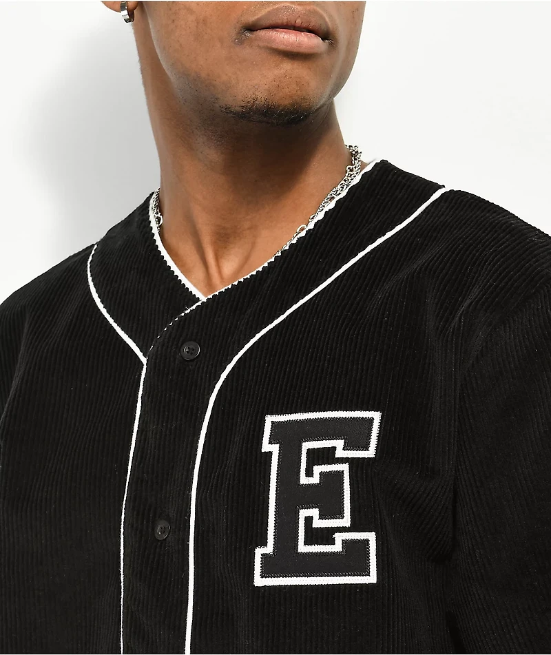Empyre Charles Black Corduroy Baseball Jersey