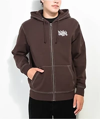 Empyre Cheap Trick Brown Zip Hoodie