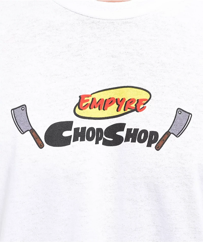 Empyre Chop Shop White Long Sleeve T-Shirt