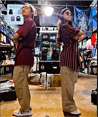 Empyre Chuck Maroon & White Pinstripe Baseball Jersey