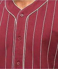Empyre Chuck Maroon & White Pinstripe Baseball Jersey