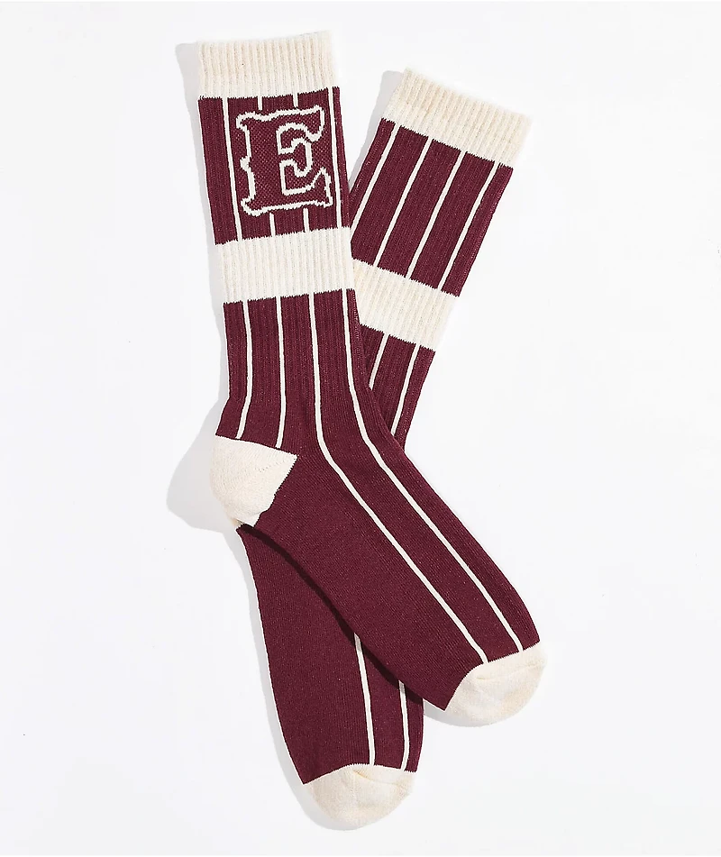 Empyre Chuck Maroon Crew Socks