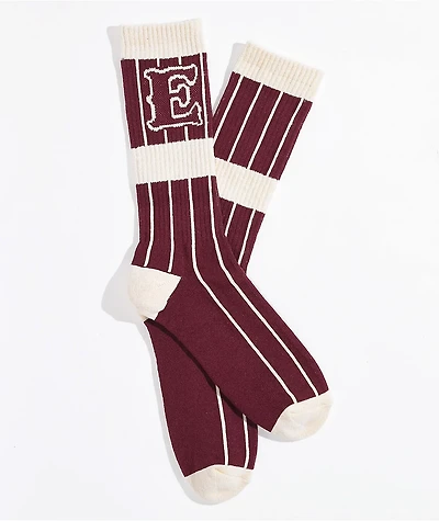 Empyre Chuck Maroon Crew Socks