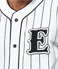 Empyre Chuck White & Black Pinstripe Baseball Jersey