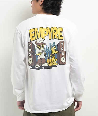 Empyre City Dog White Long Sleeve T-Shirt