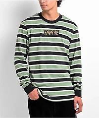 Empyre Claws Black & Green Long Sleeve Stripe T-Shirt