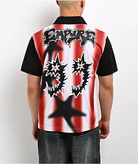 Empyre Clowned White, Red & Black Soccer Jersey