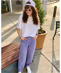 Empyre Colby Double Knee Lavender Wash Skate Pants