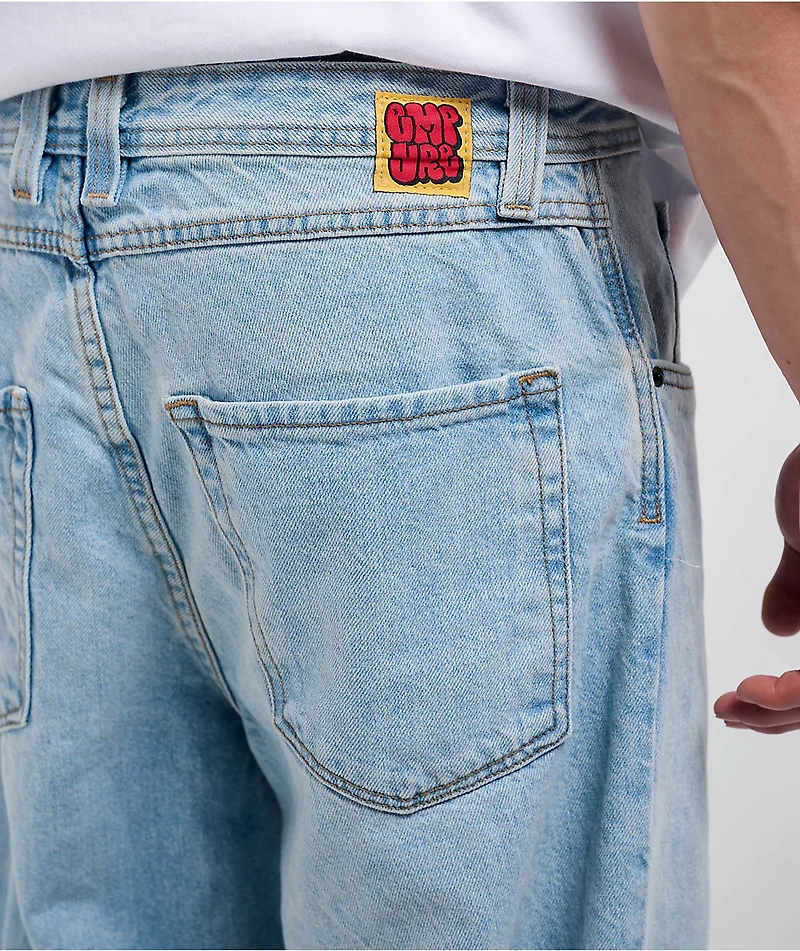 Empyre Colby Light Blue Wash Loose Fit Denim Skate Jeans