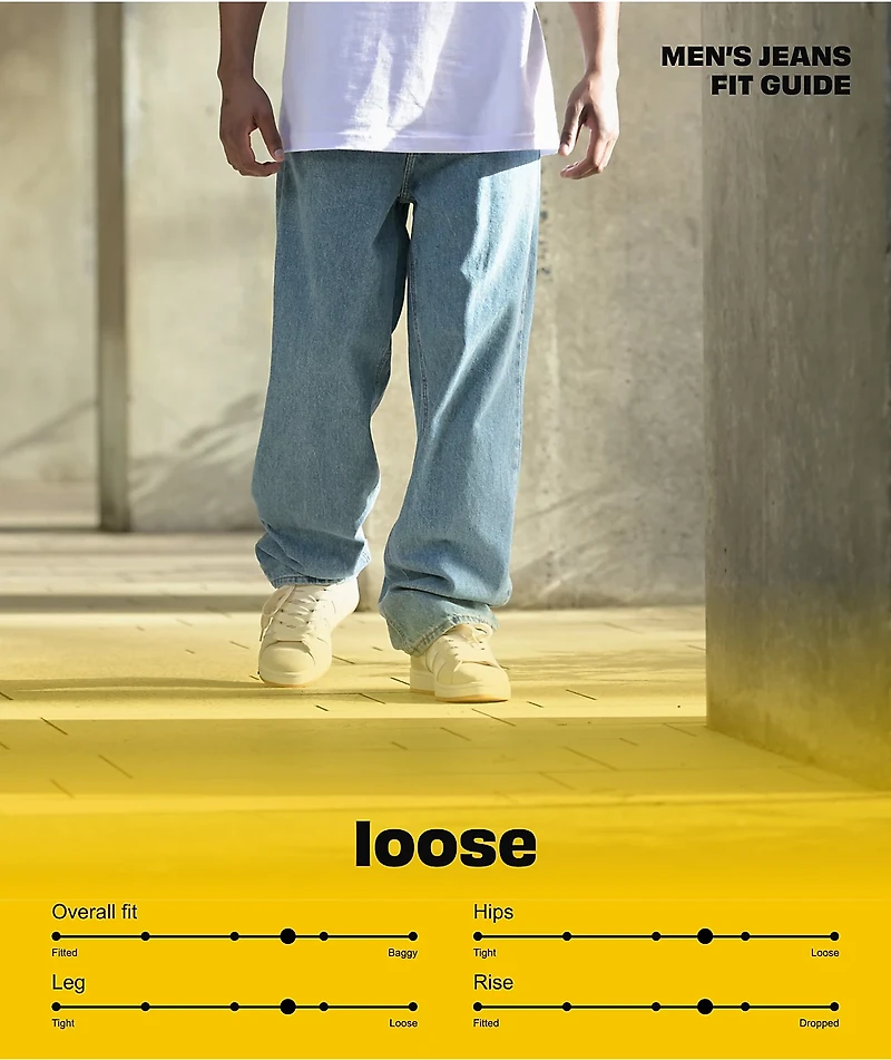 Empyre Colby Light Blue Wash Loose Fit Denim Skate Jeans