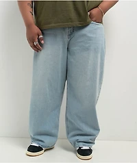 Empyre Colby Light Blue Wash Ultra Wide Denim Skate Jeans