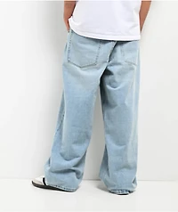 Empyre Colby Light Blue Wash Ultra Wide Denim Skate Jeans
