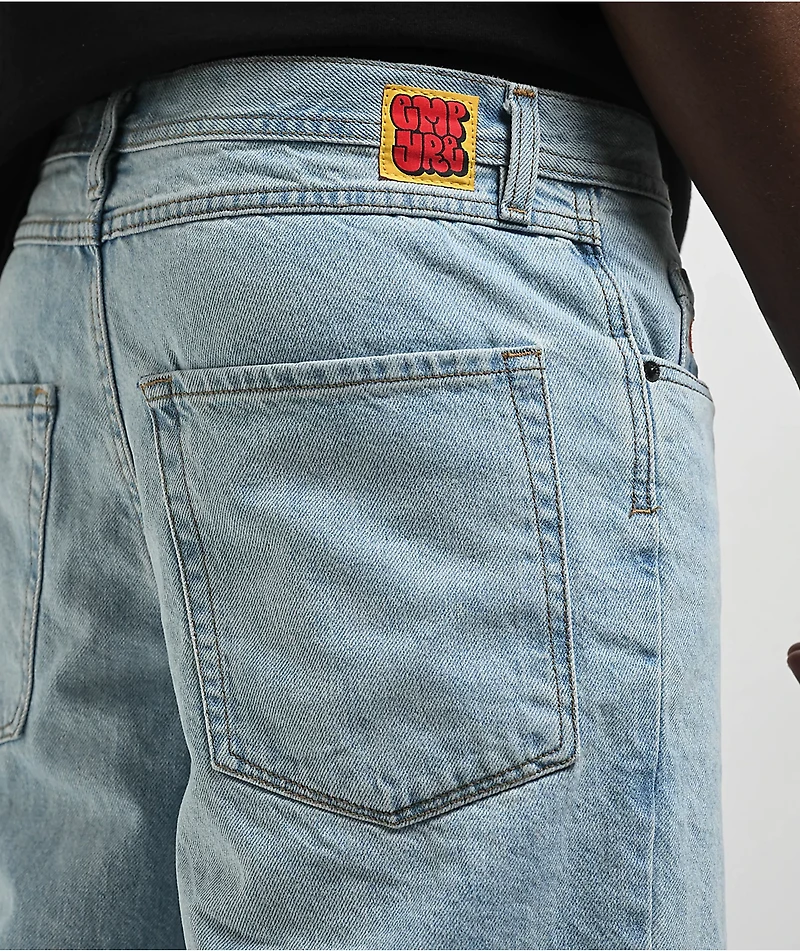 Empyre Colby Loose Fit Denim Skate Shorts