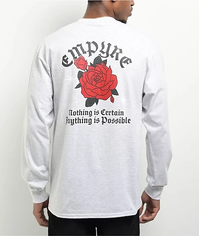 Empyre Collegiate Metal Ash Grey Long Sleeve T-Shirt
