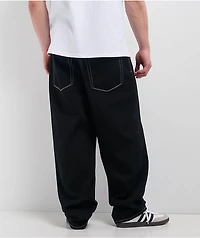 Empyre Contrast Black Loose Fit Skate Jeans