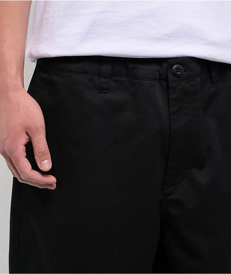 Empyre Cool Black Ultra Wide Skate Chino Pants