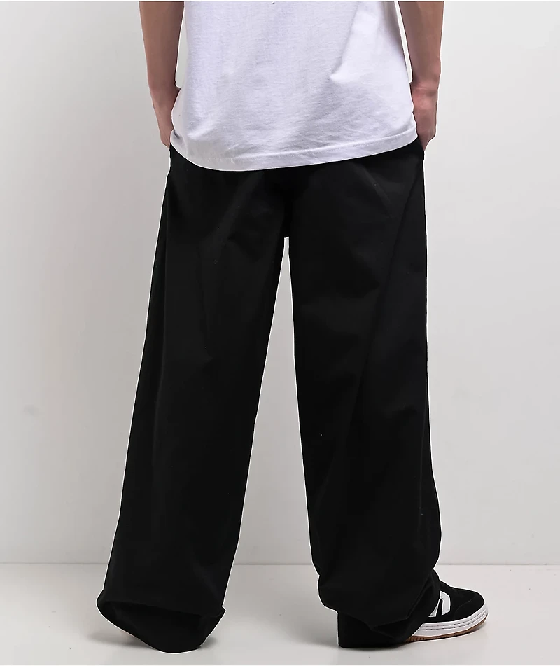 Empyre Cool Black Ultra Wide Skate Chino Pants