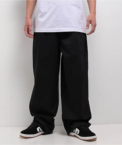Empyre Cool Black Ultra Wide Skate Chino Pants
