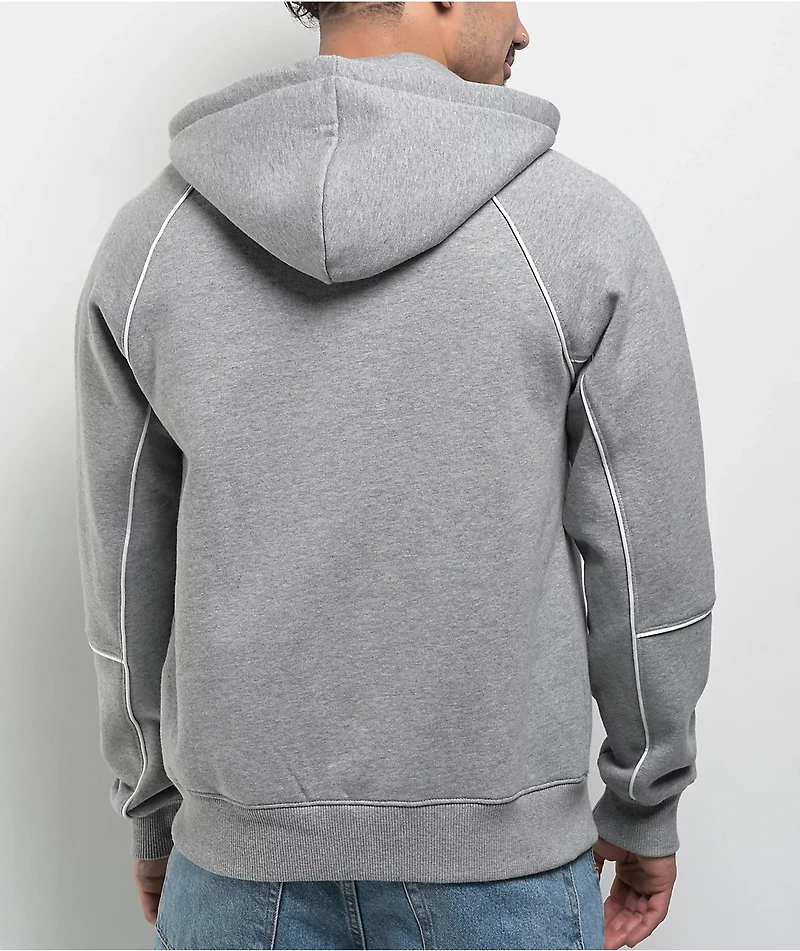 Empyre Corded Grey Zip Hoodie