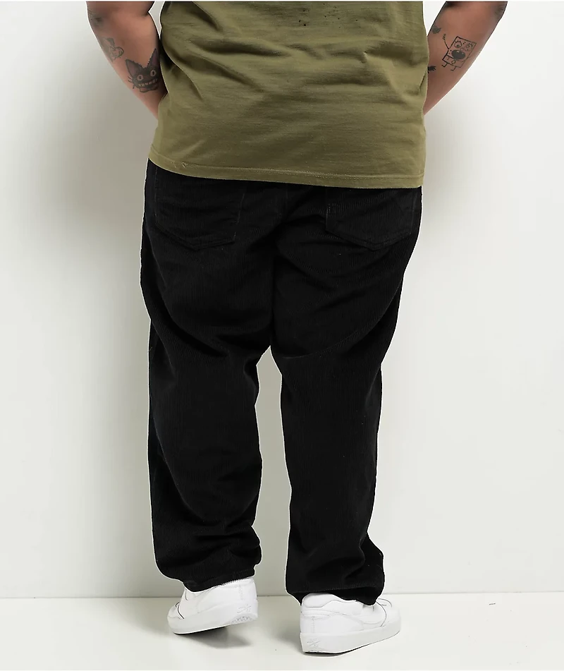 Empyre Corduroy Black Ultra Loose Skate Pants