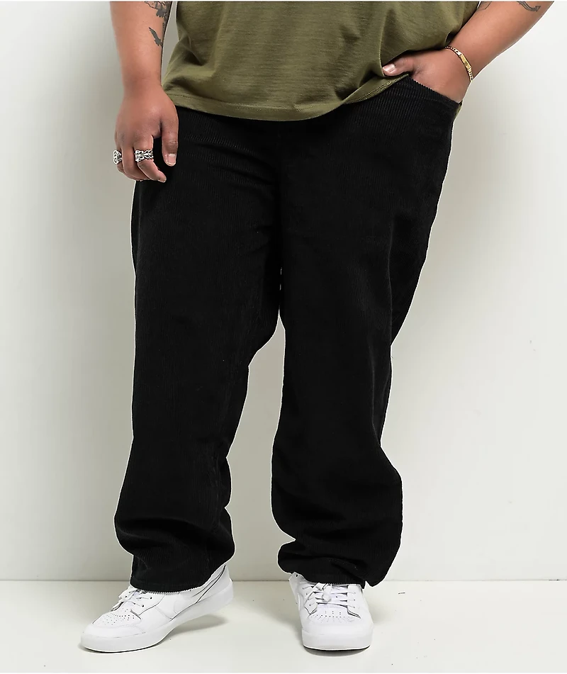 Empyre Corduroy Black Ultra Loose Skate Pants