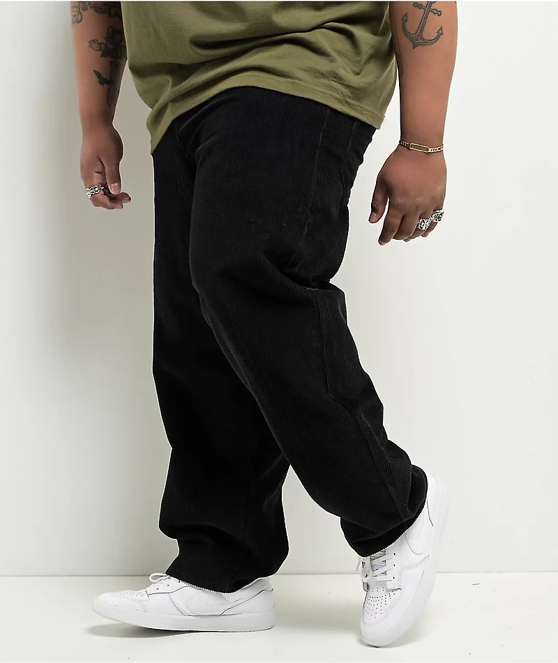 Empyre Corduroy Black Ultra Loose Skate Pants