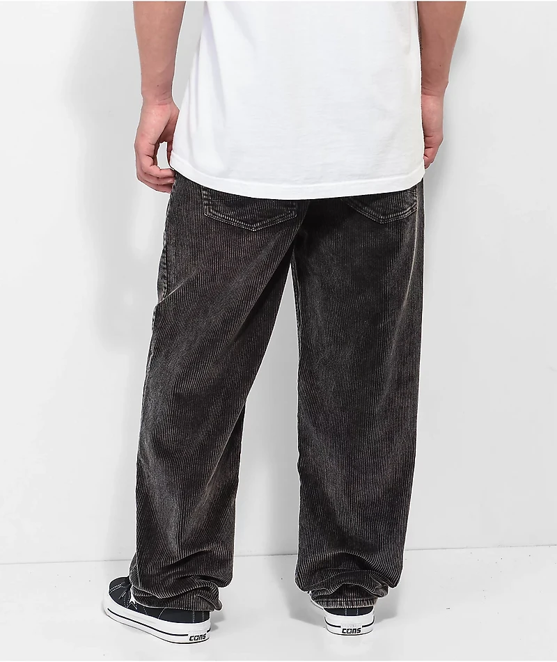 Empyre Corduroy Black Wash Loose Fit Skate Pants