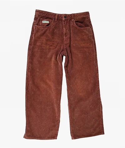 Empyre Corduroy Distressed Oxblood Red Skate Pants