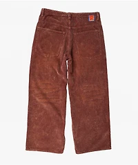 Empyre Corduroy Distressed Oxblood Red Skate Pants