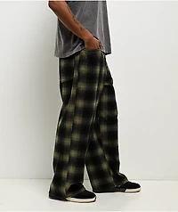 Empyre Corduroy Green Plaid Ultra Wide Skate Pants