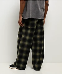 Empyre Corduroy Green Plaid Ultra Wide Skate Pants