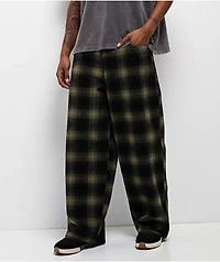 Empyre Corduroy Green Plaid Ultra Wide Skate Pants