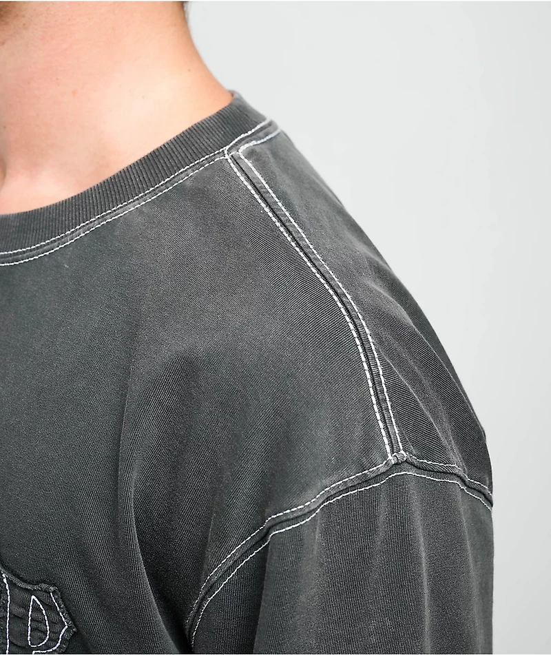 Empyre Corkscrew Black Wash Long Sleeve T-Shirt