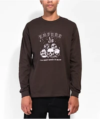 Empyre Cousin Of Death Brown Long Sleeve T-Shirt