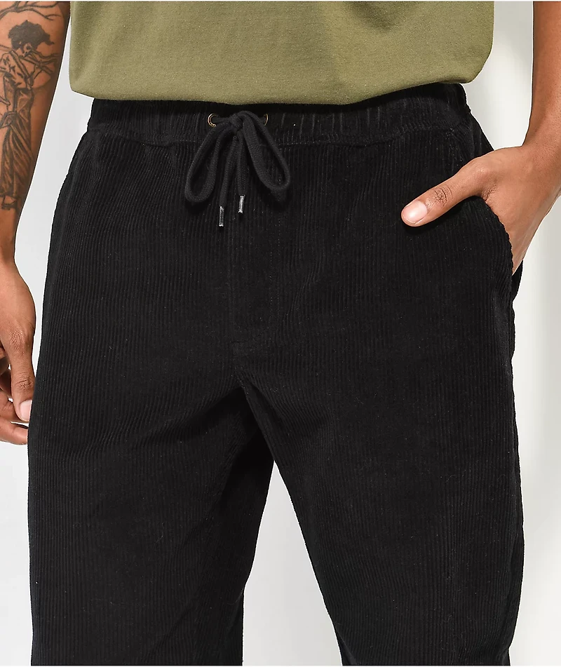 Empyre Creager Black Corduroy Jogger Pants