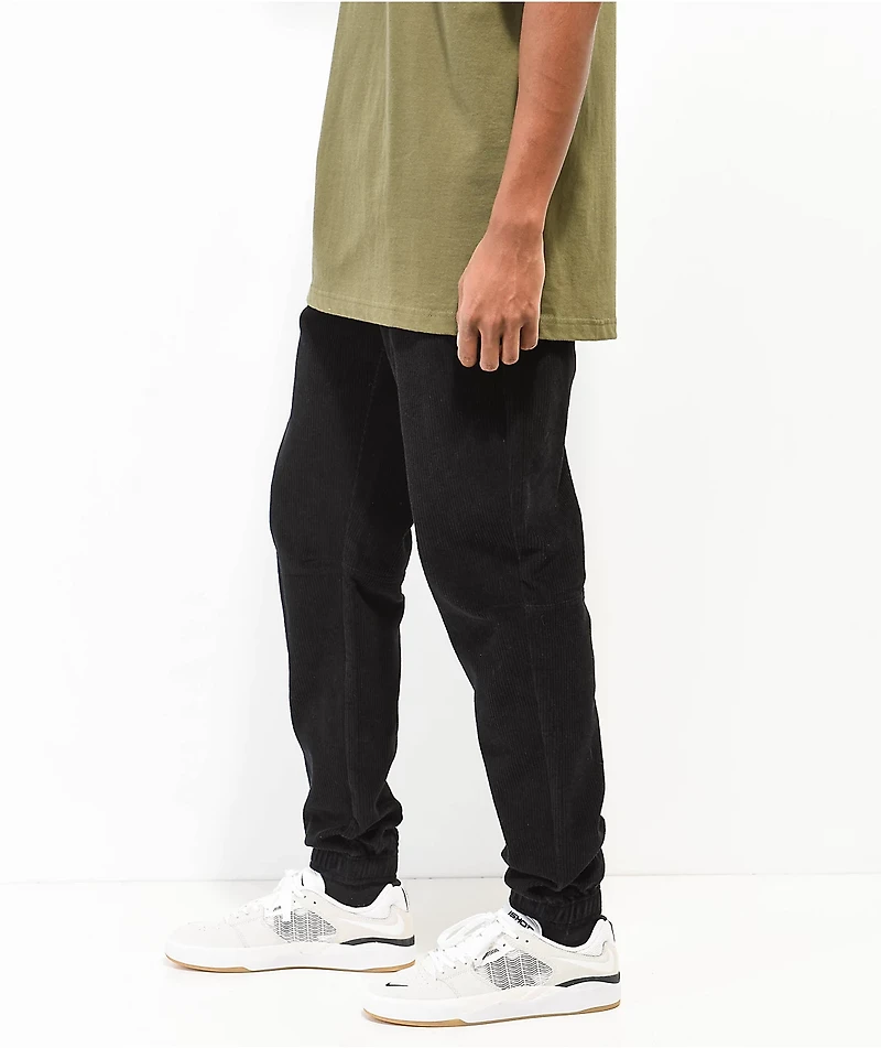 Empyre Creager Black Corduroy Jogger Pants