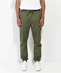 Empyre Creager Olive Green Cargo Jogger Pants