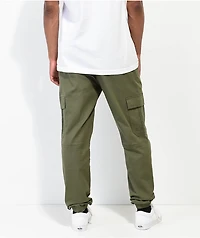 Empyre Creager Olive Green Cargo Jogger Pants