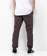 Empyre Creager Stretch Elastic Waist Brown Jogger Pants