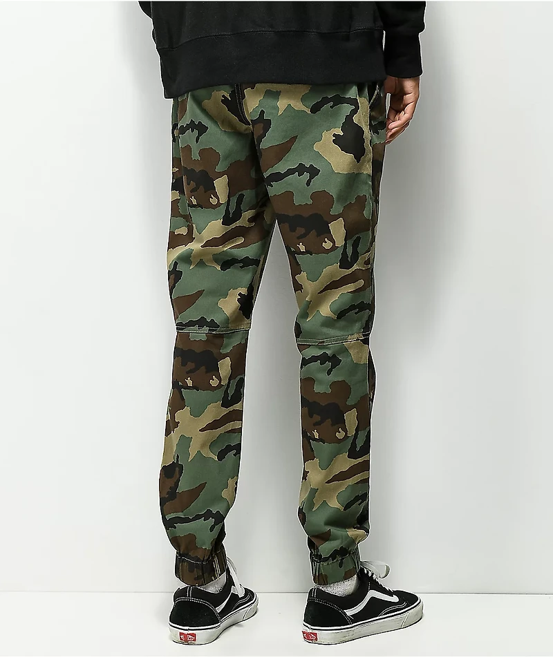 Empyre Creager Stretch Elastic Waist Camo Jogger Pants