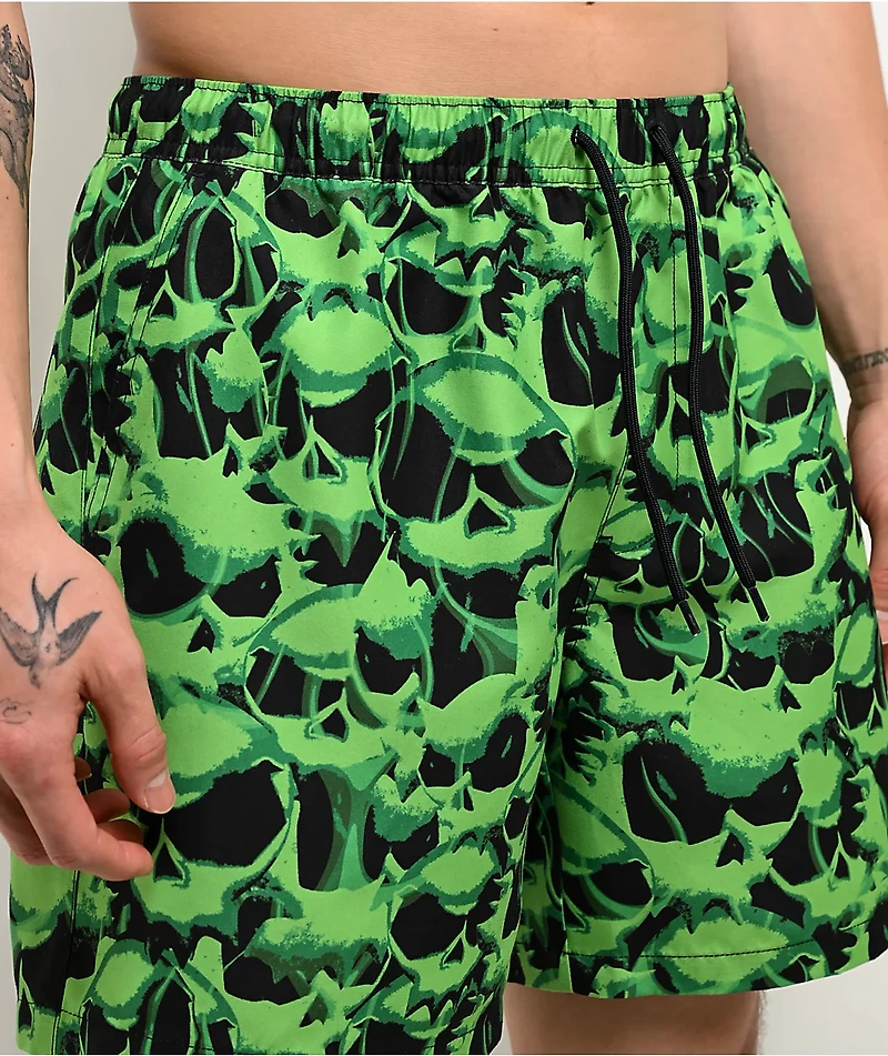 Empyre Cringe Floater Green & Black Board Shorts