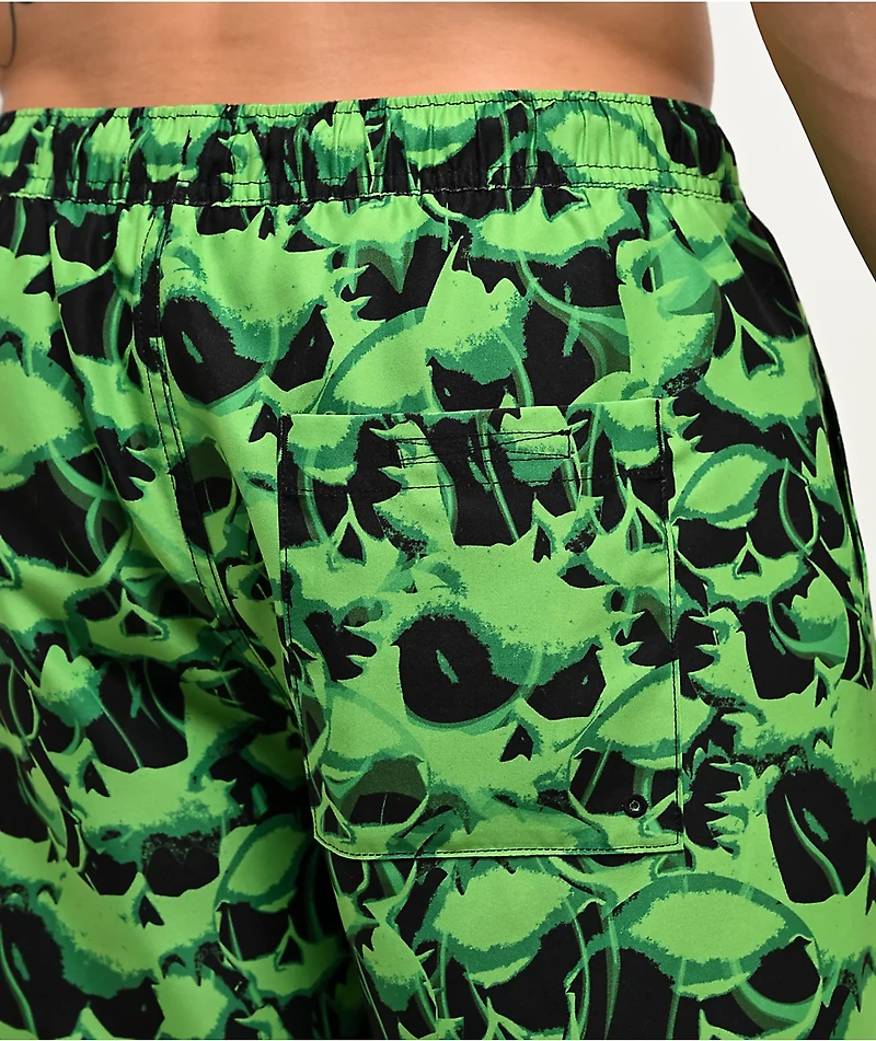 Empyre Cringe Floater Green & Black Board Shorts
