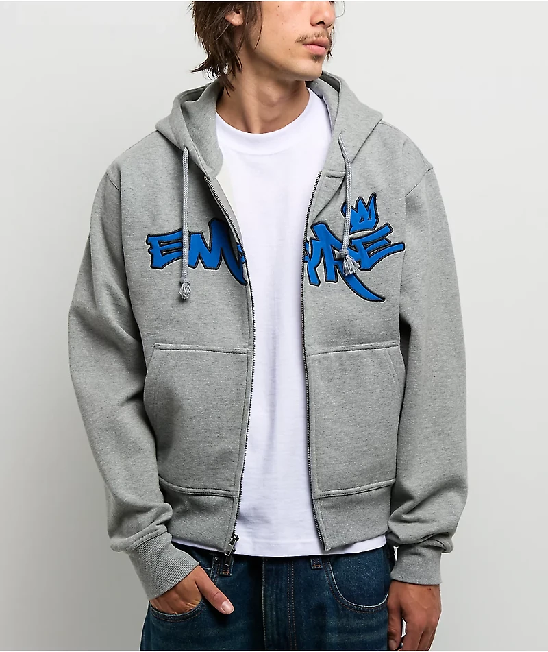 Empyre Crown Grey Zip Hoodie