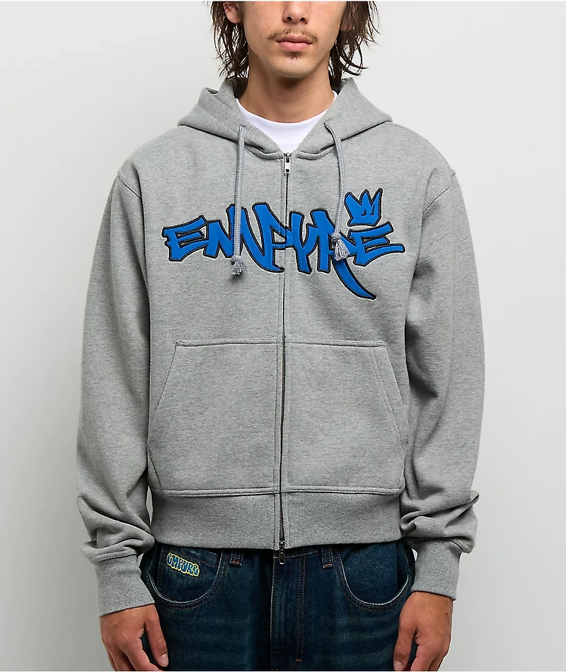 Empyre Crown Grey Zip Hoodie
